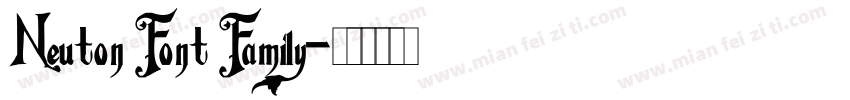 Neuton Font Family字体转换